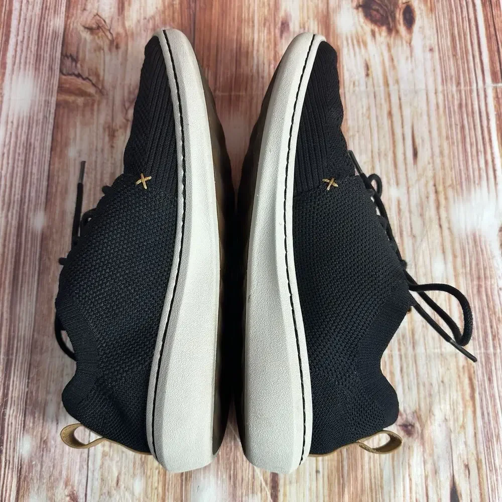 Clarks STEP URBAN MIX Mens Size 8.5 M Black Knit Sneakers Casual Oxfords Shoes